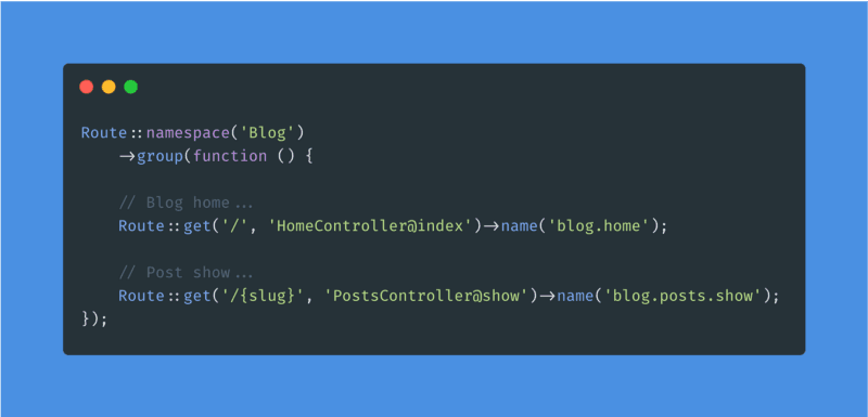 Laravel Routes Blog